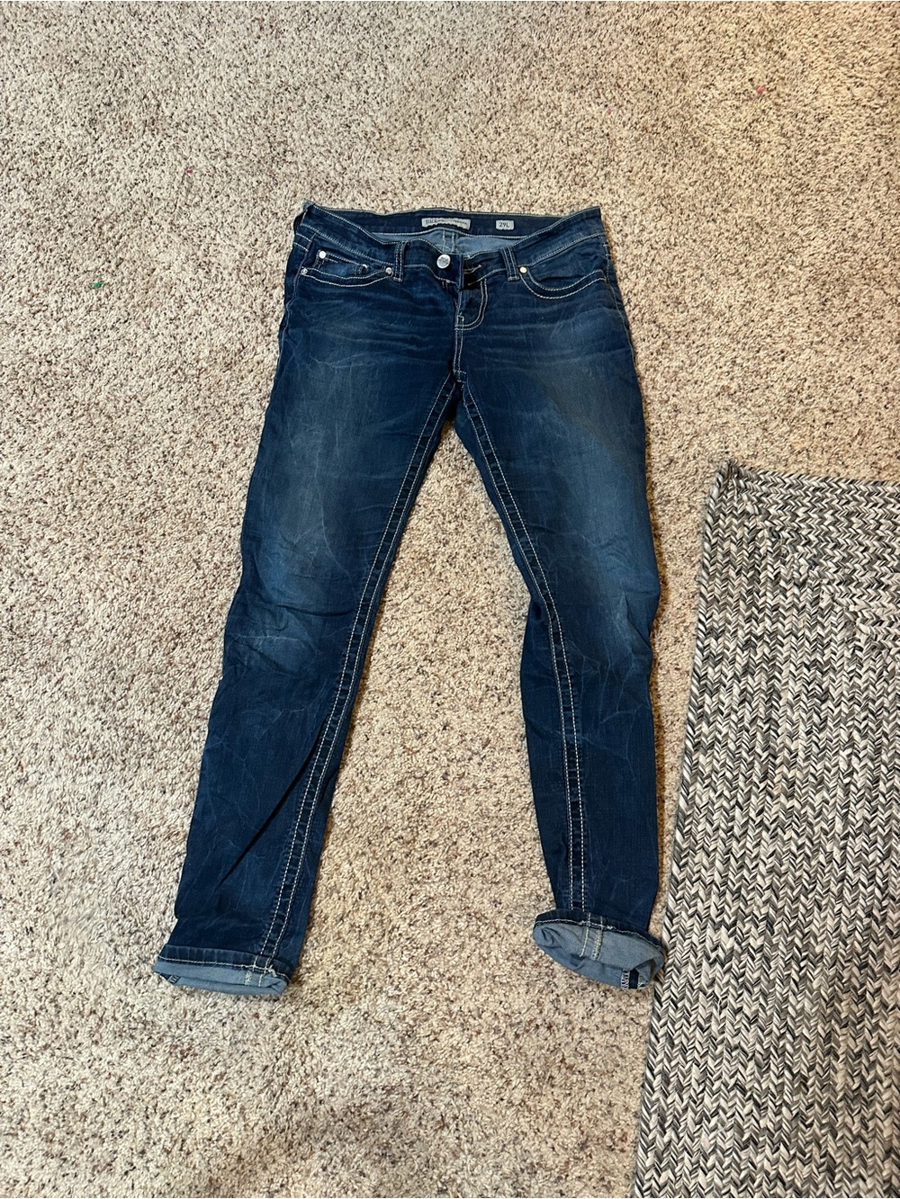 Buckle Dark Blue Bootcut Jeans